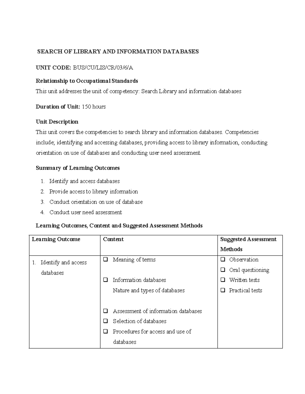 User Needs Assessment for Library Databases: Comprehensive Guide (BUS ...