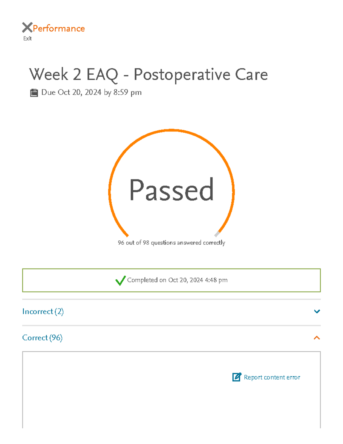 Performance Exit Week 2 EAQ: Postoperative Care Insights and Rationale ...