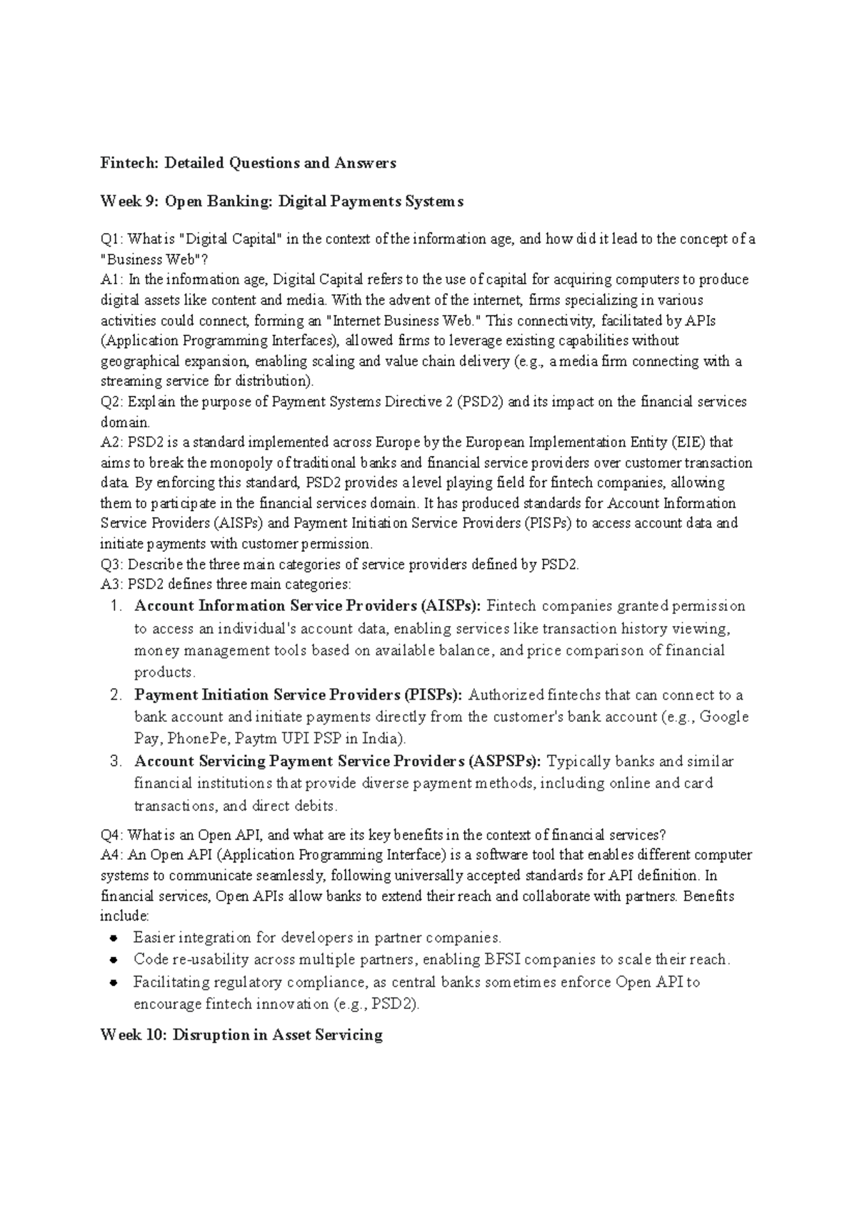 Fintech Q&A: Week 9-16 Insights on Open Banking & Digital Payments ...