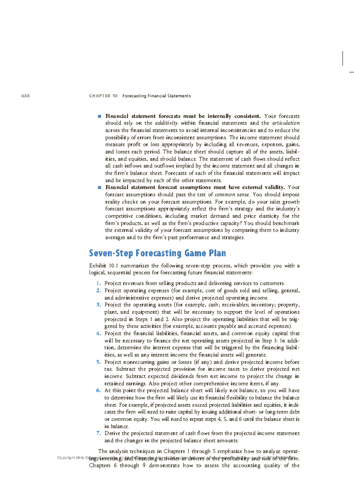 Text-FSA - chapter 10 - forecasting financial statements - n Financial ...