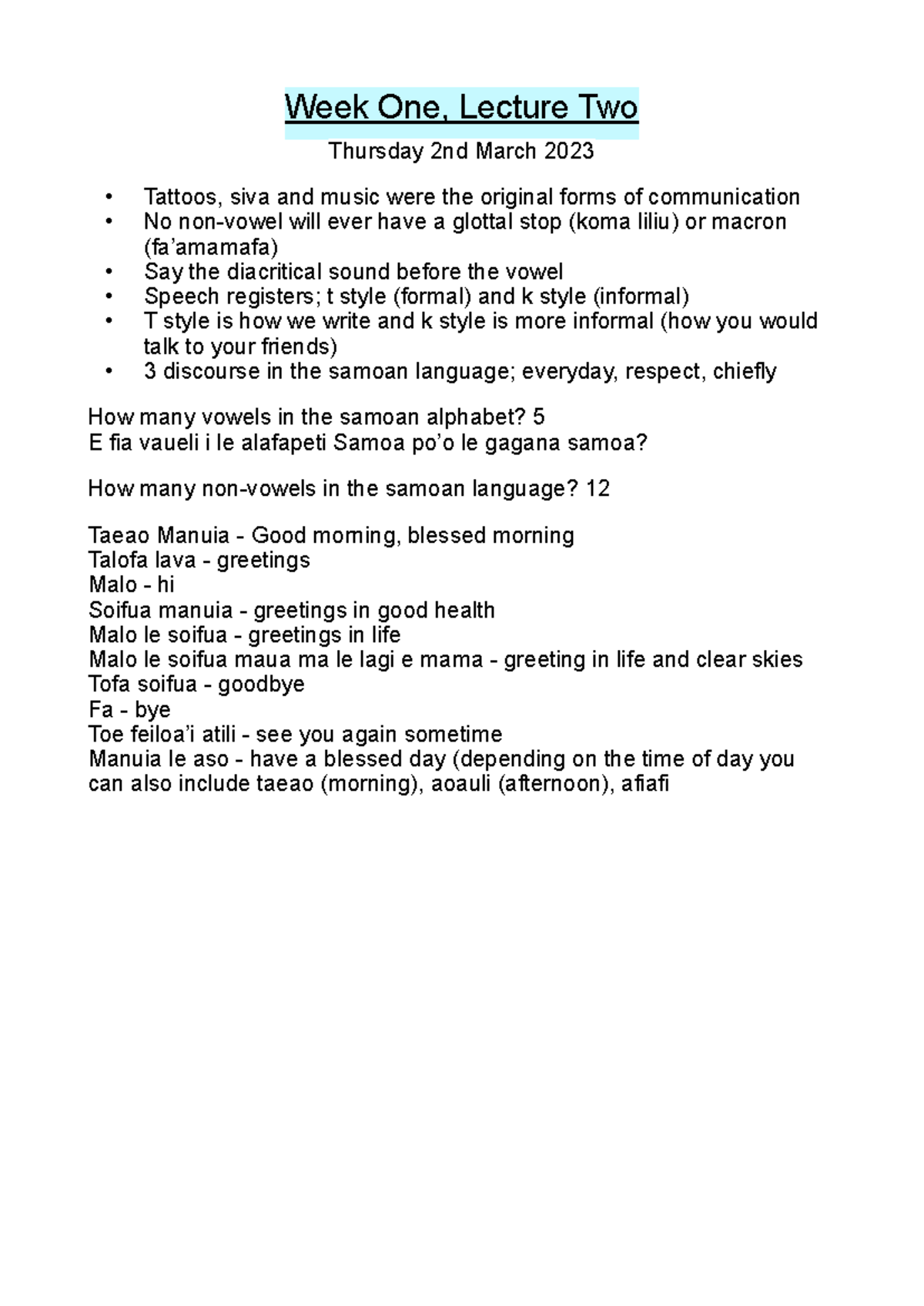 SAMO101 Week 1 Lecture Notes on Communication and Language Basics - Studocu