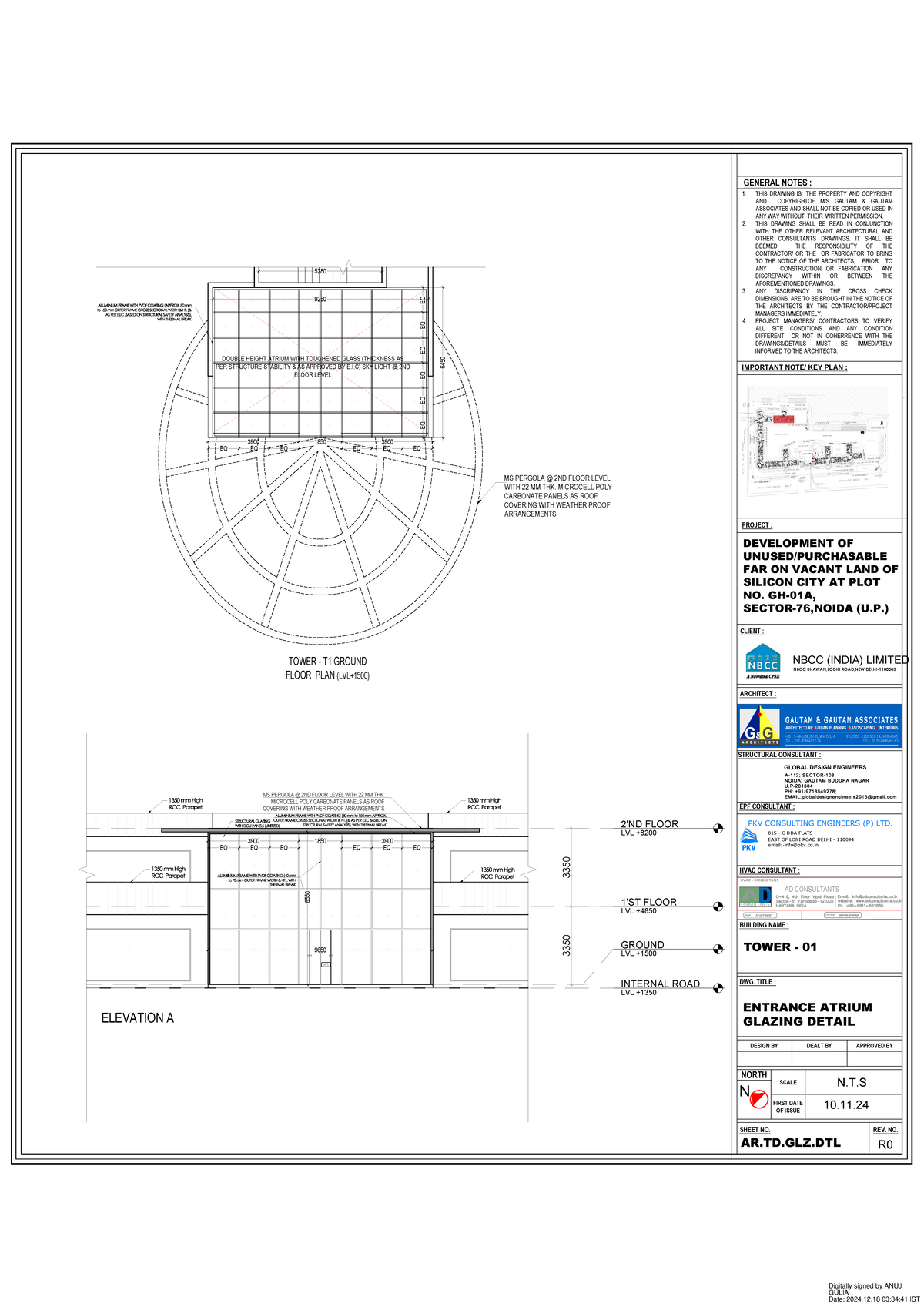 FINAL ARCHITECTURAL REFERENCING FOR DOUBLE HEIGHT ATRIUM AT 2ND FLOOR ...