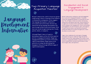 [Solved] Unique aspects of elementary students language development and ...