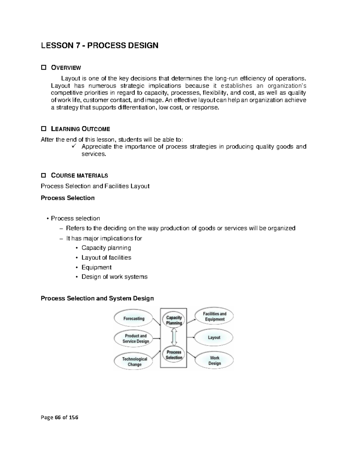 Operations Management Lesson 7: Process Design Overview - Studocu