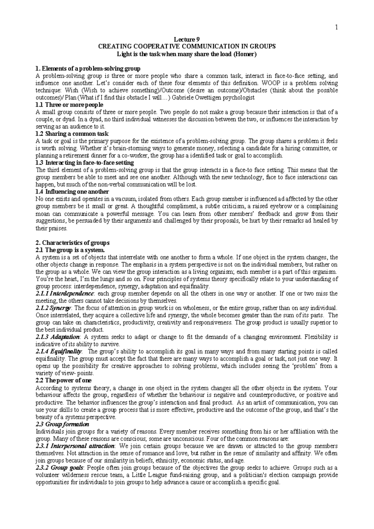 3- Group Communication: Key Elements & Processes in Problem Solving ...