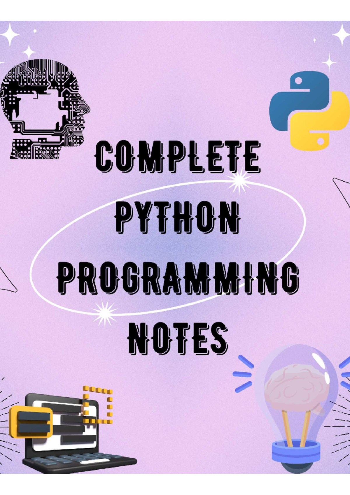 Python Programming Notes: Basics to Advanced Concepts - Studocu