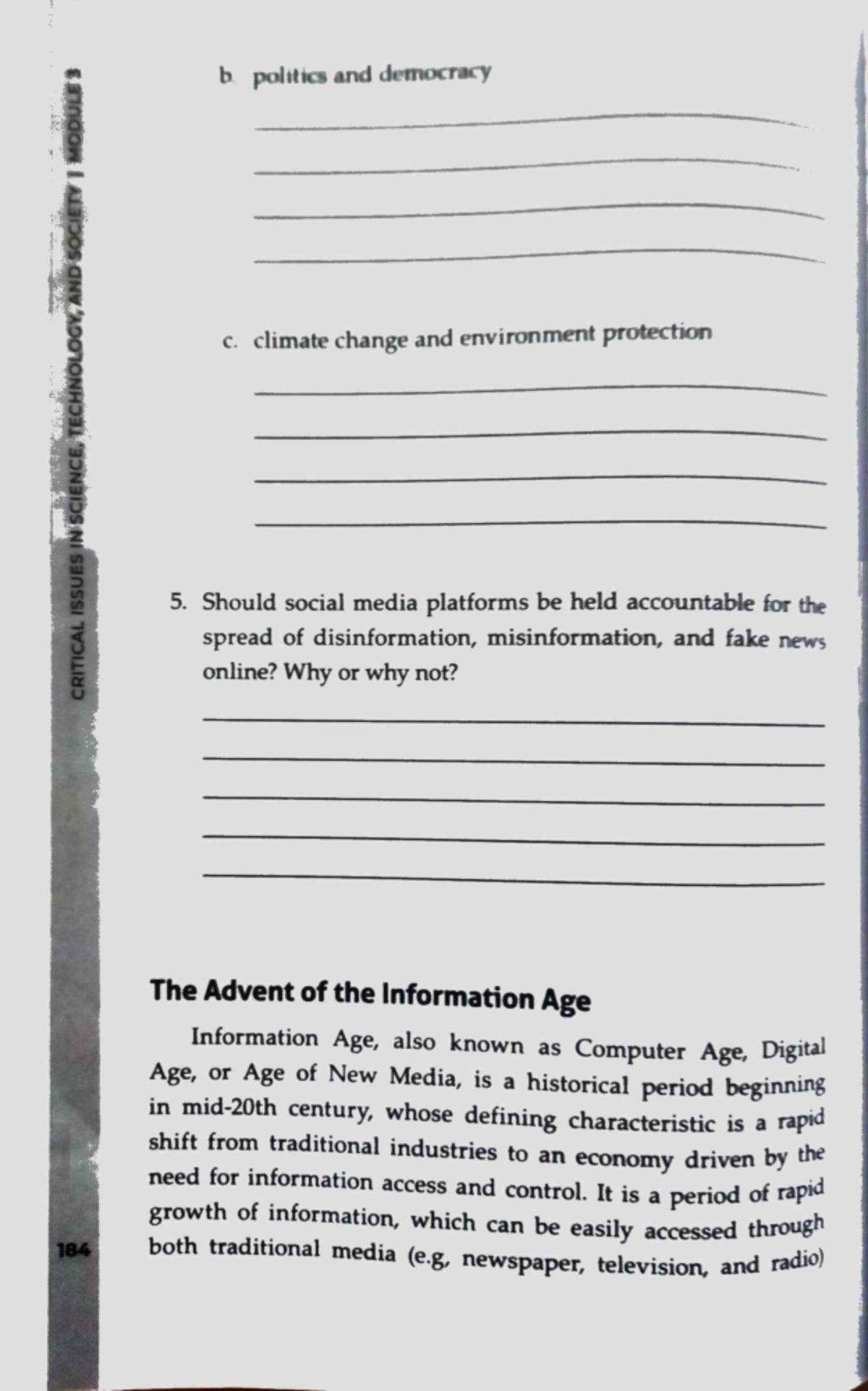 Historical Development and Ethical Discussions of the Information Age ...