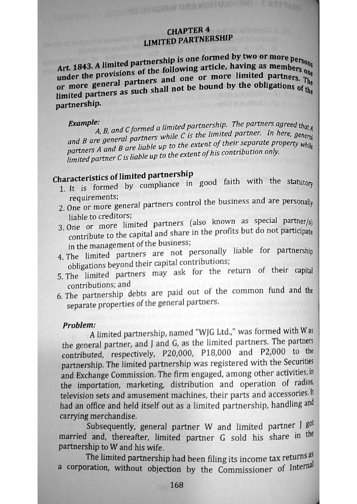Chapter 4: Limited Partnership - Key Concepts and Legal Provisions ...
