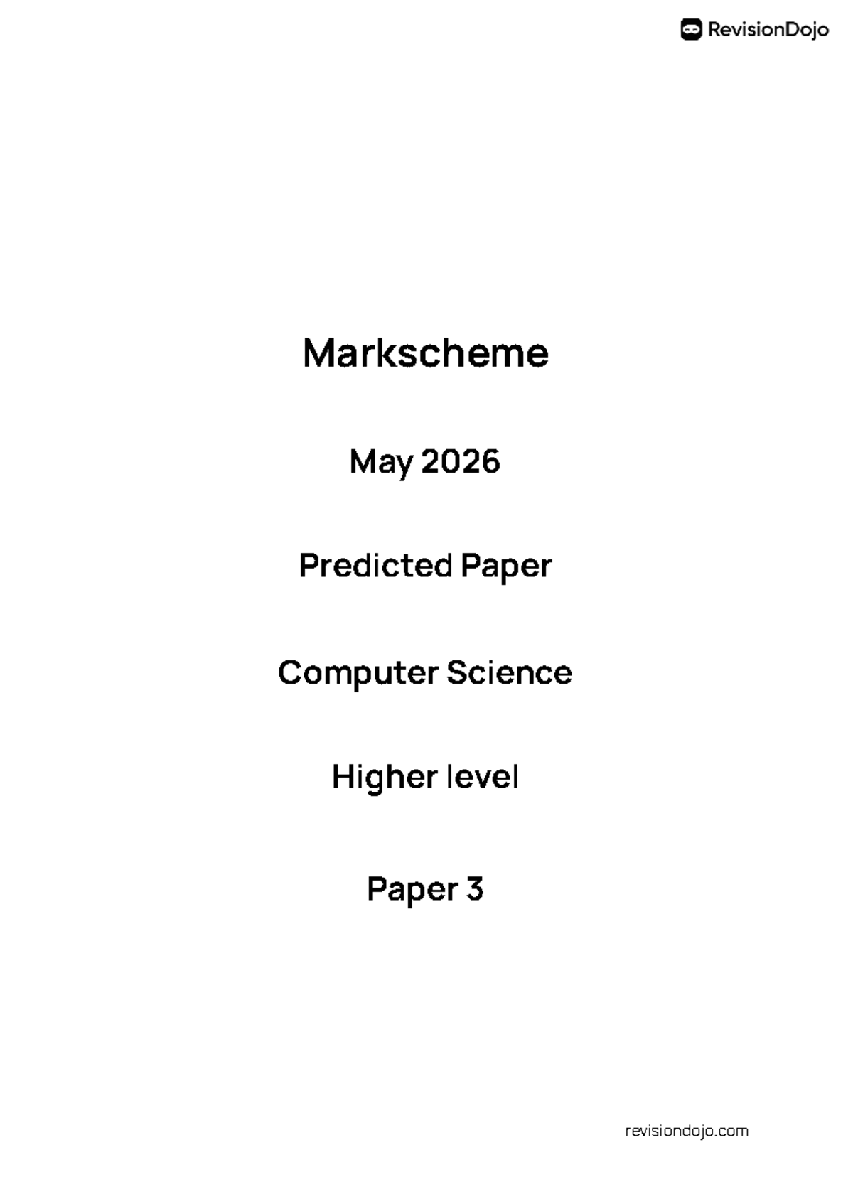 M26 Computer Science HL Paper 3 Markscheme - Ethical Hacking Strategies ...