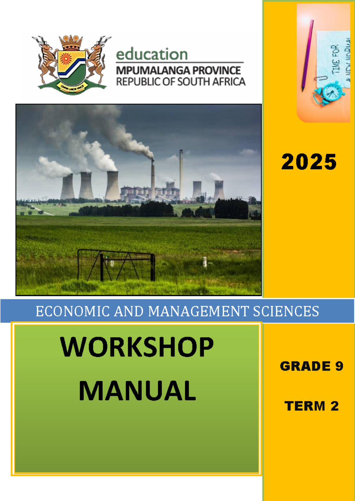 2025 GR 9 EMS Term 2 Workshop Manual: Key Content and Guidelines - Studocu