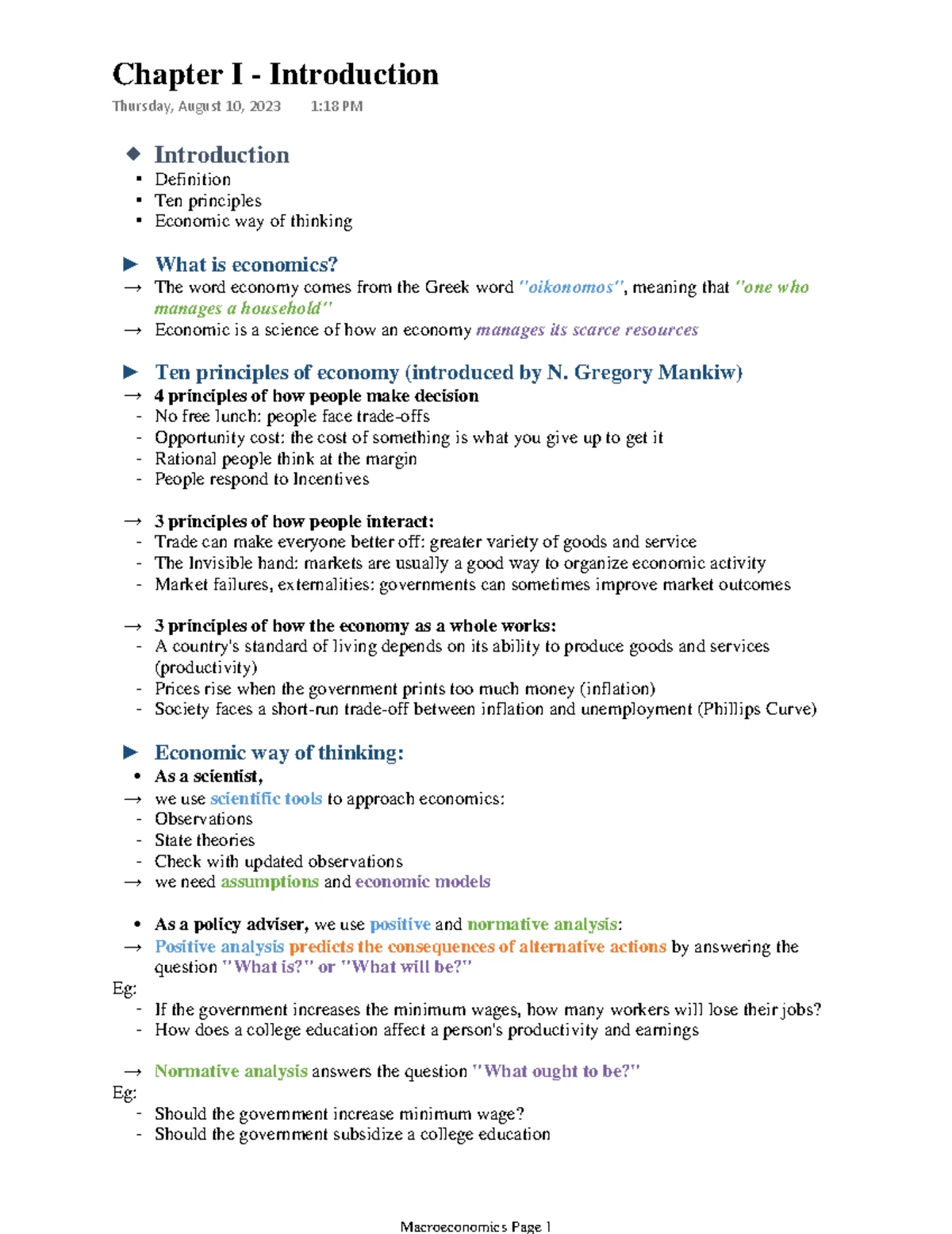 Seminar 4: Macroeconomics 1 - Key Concepts and Questions - Studocu