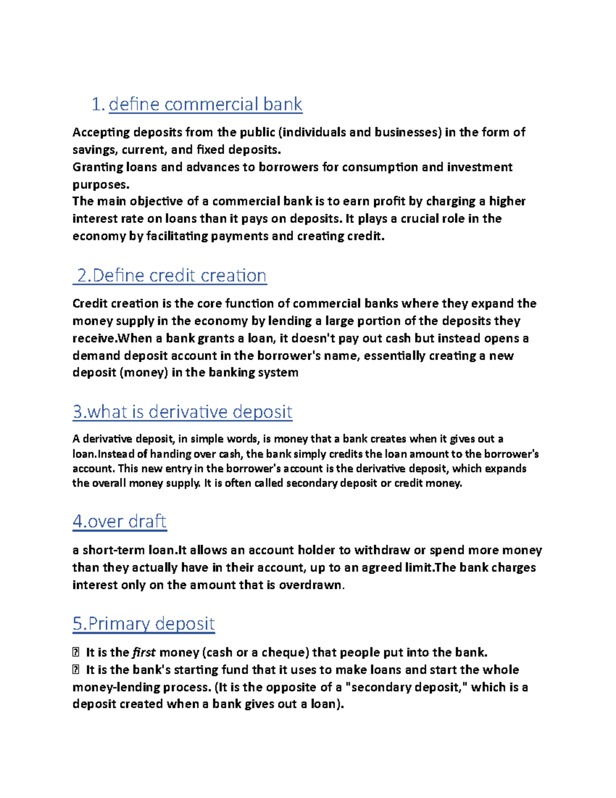 Banking Concepts and Functions: A Comprehensive Overview (Course Code ...