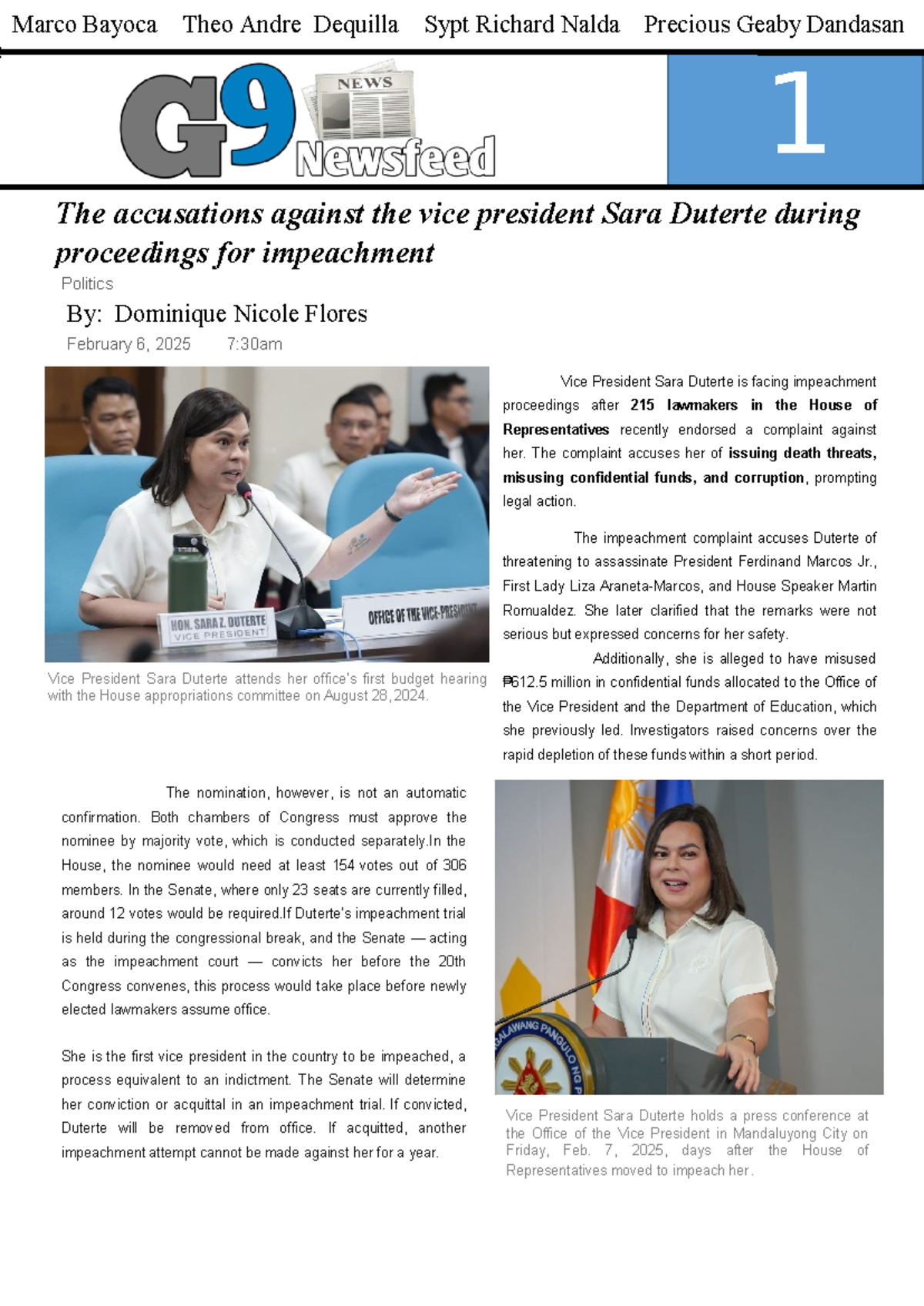 Thousands Call for Impeachment of Philippine Vice President Sara ...