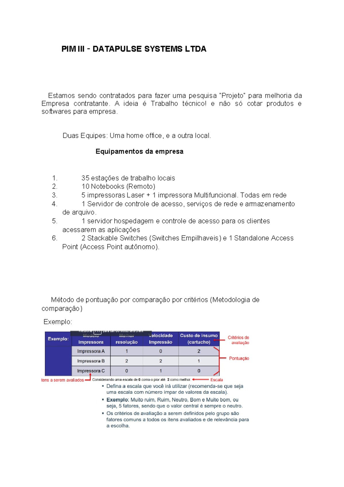 PIM lll - Proposta de Reestruturação da Infraestrutura da DataPulse ...