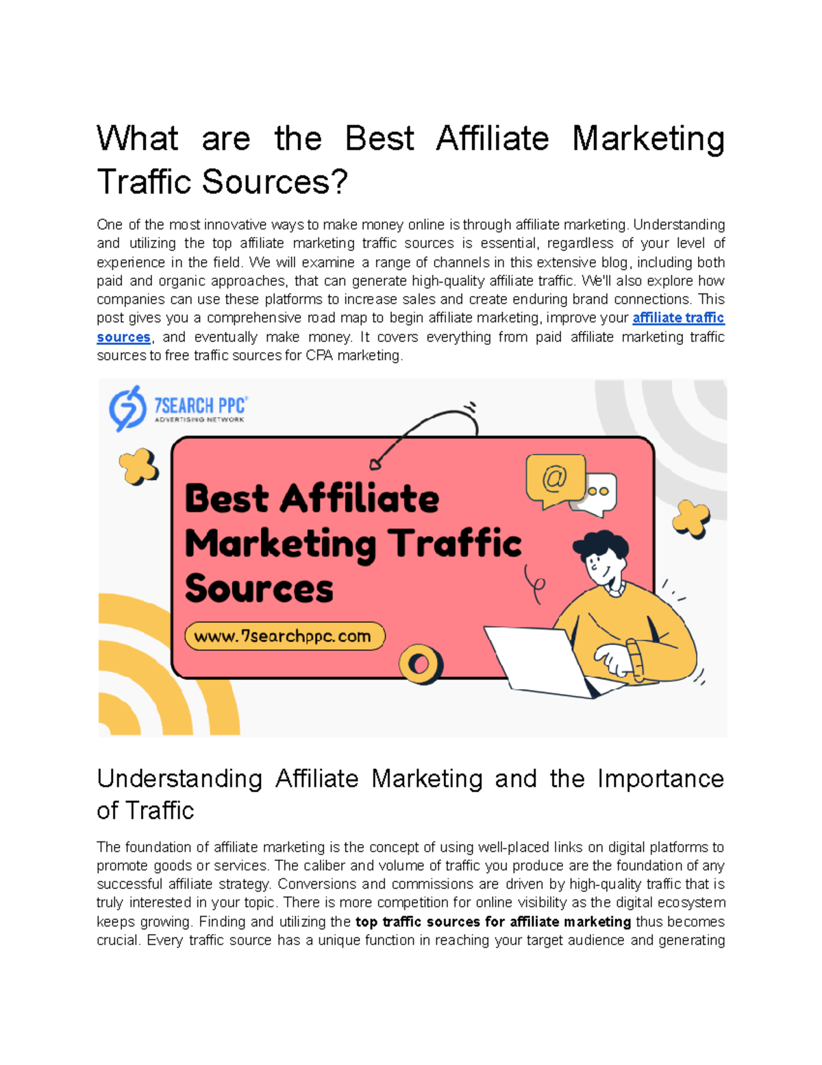 Best Traffic Sources for Affiliate Marketing: A Comprehensive Guide ...