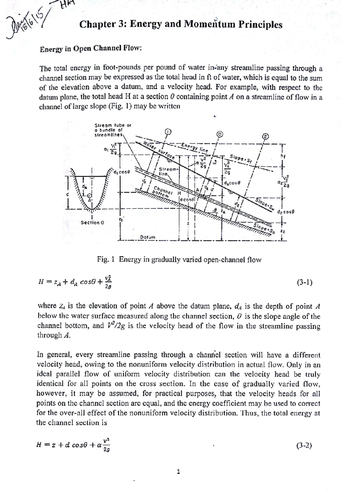 OCF - Computation and Applications of Critical Flow in Channels - Studocu