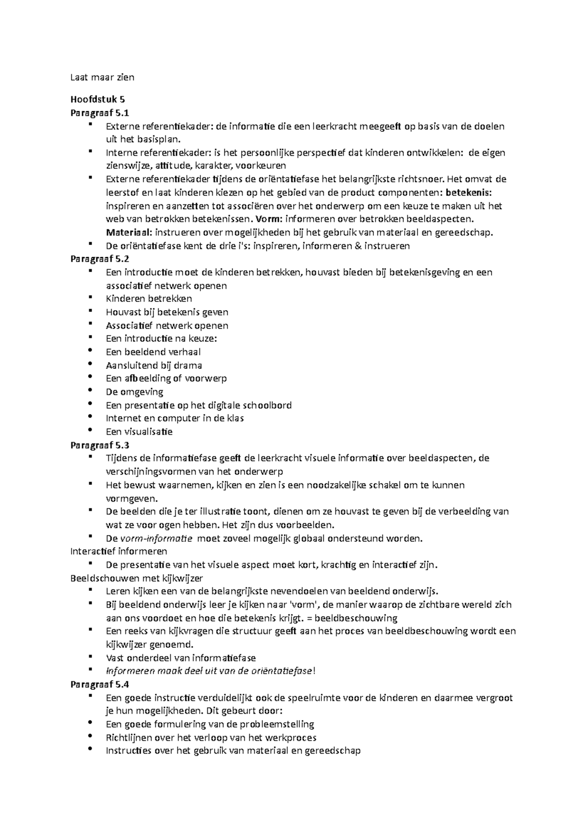 H5: Inspireren, Informeren en Instrueren in Beeldend Onderwijs ...