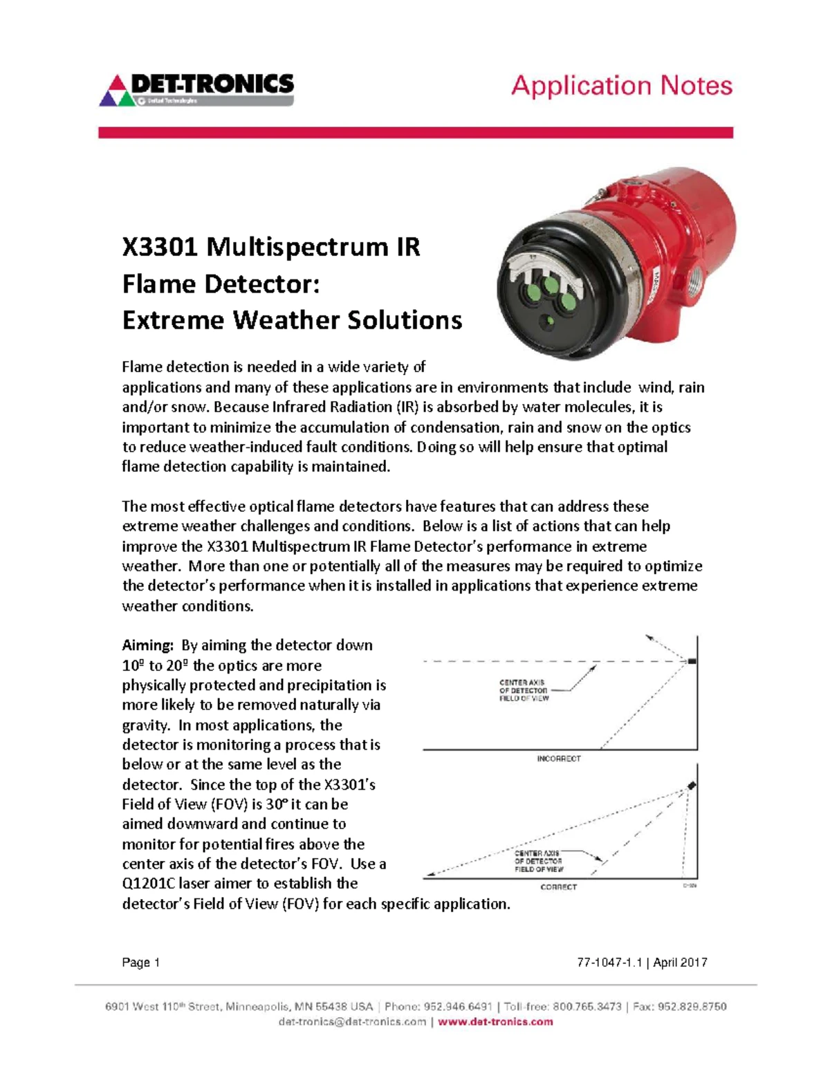 Enhanced X3302 Multispectrum IR Flame Detector Specs (90-1232-1) - Studocu