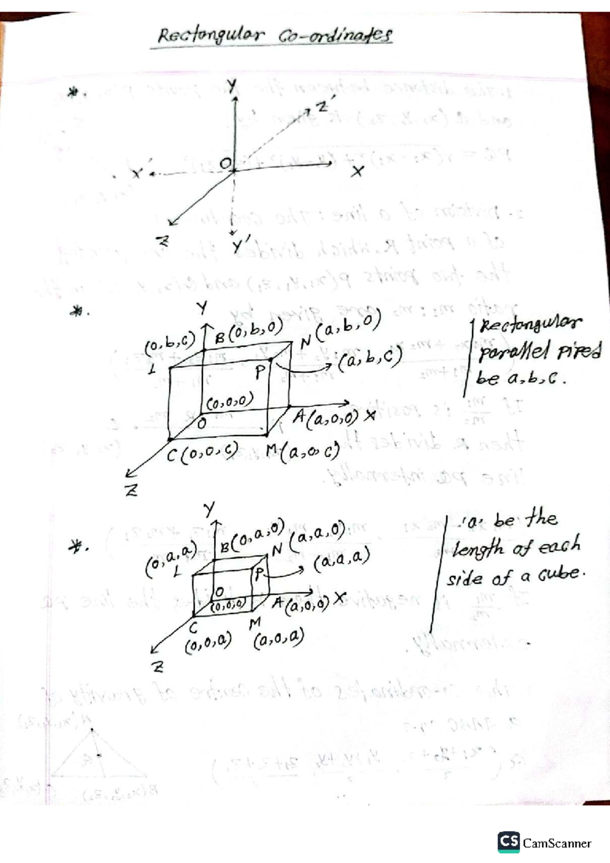 Math 3: Rectangular Coordinates and Projections in Geometry - Studocu