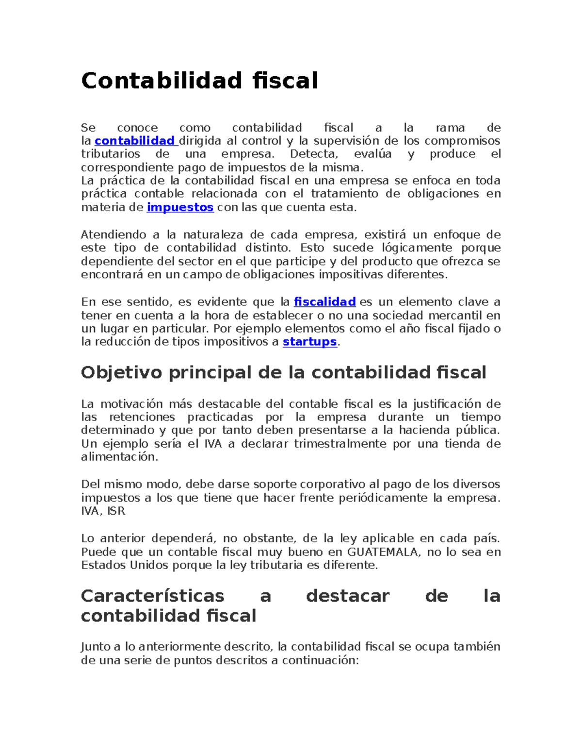 Contabilidad Fiscal 1: Guía Completa y Sugerencias Prácticas - Studocu