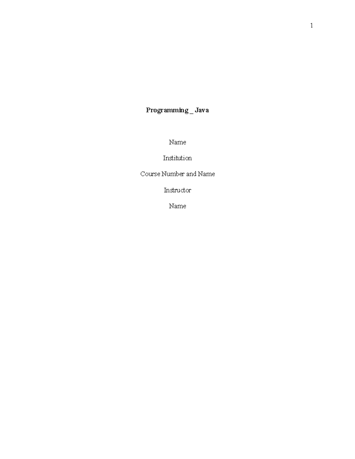Java Programming - Understanding Class Variables for Data Storage - Studocu