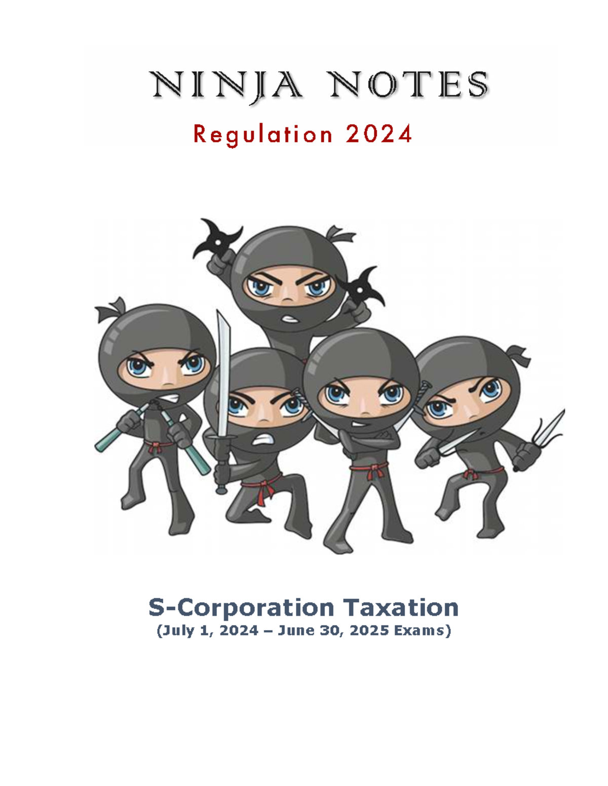 NINJA CPA Review: 2024 Taxation Exam Notes (July 1, 2024 - June 30 ...