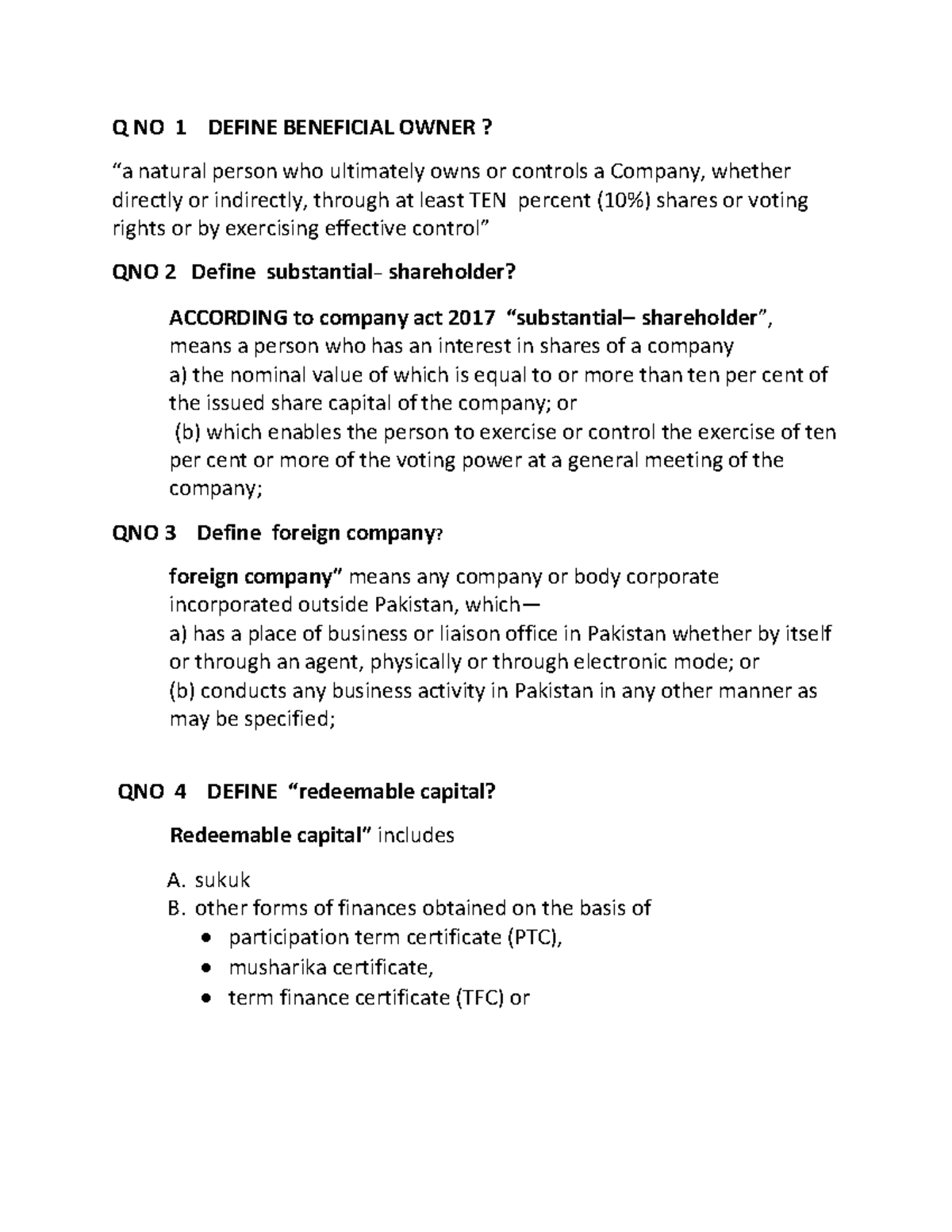 Corporate Law 101: Final Exam Study Notes & Practice Qs - Akhano Dis ...