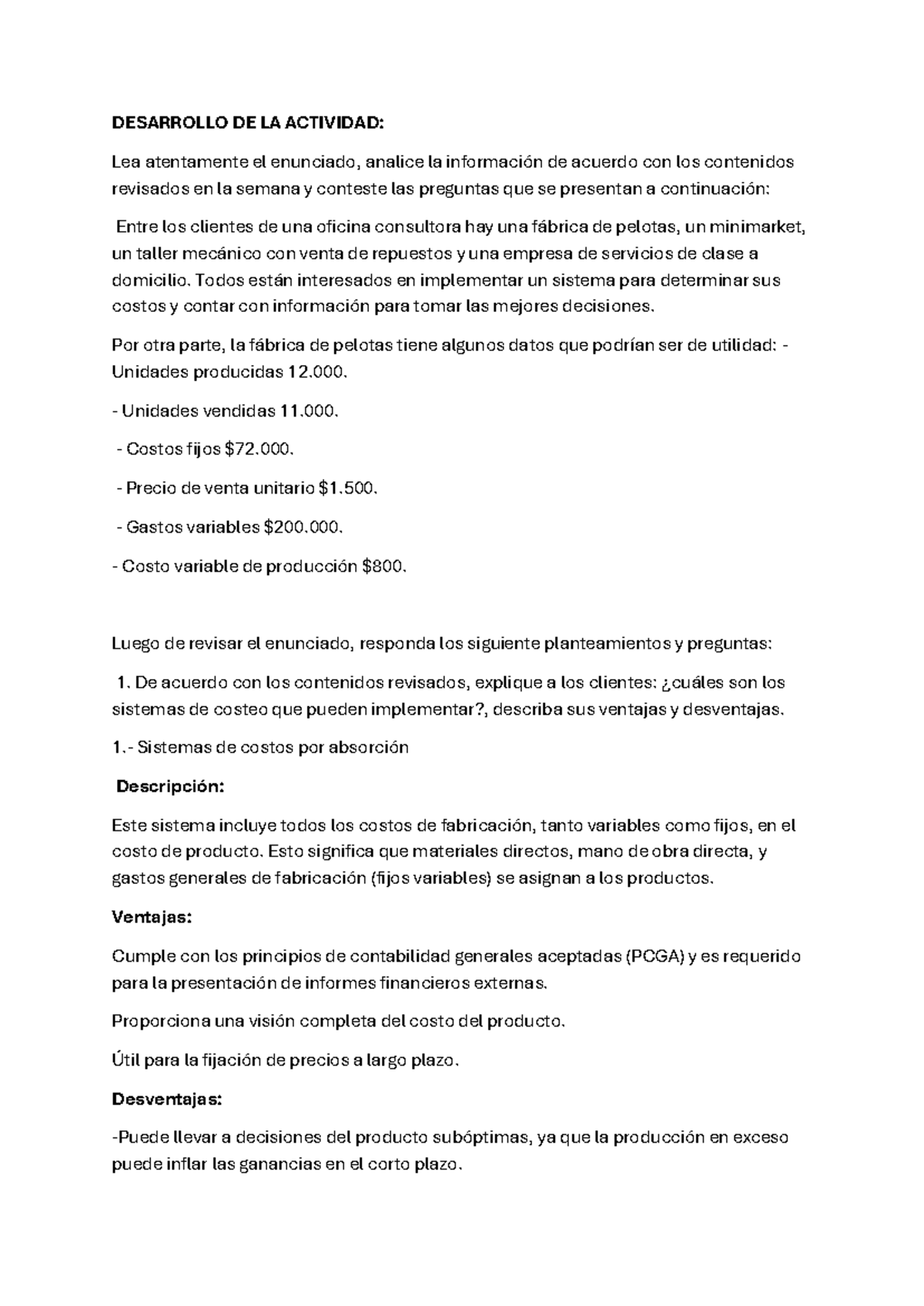 Análisis de Costos y Presupuestos - Semana 3 - Curso de Finanzas - Studocu
