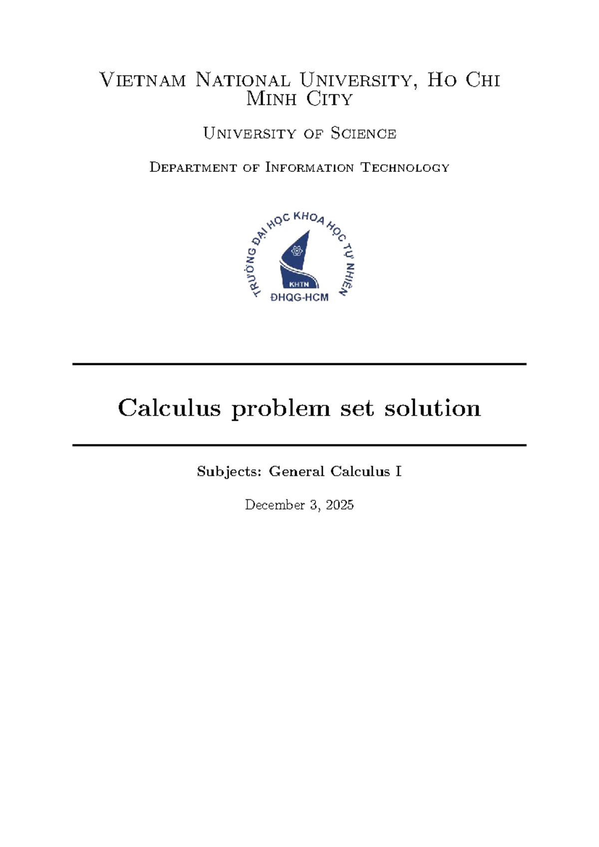 General Calculus I (MATH101) Group Assignment Solutions - Studocu