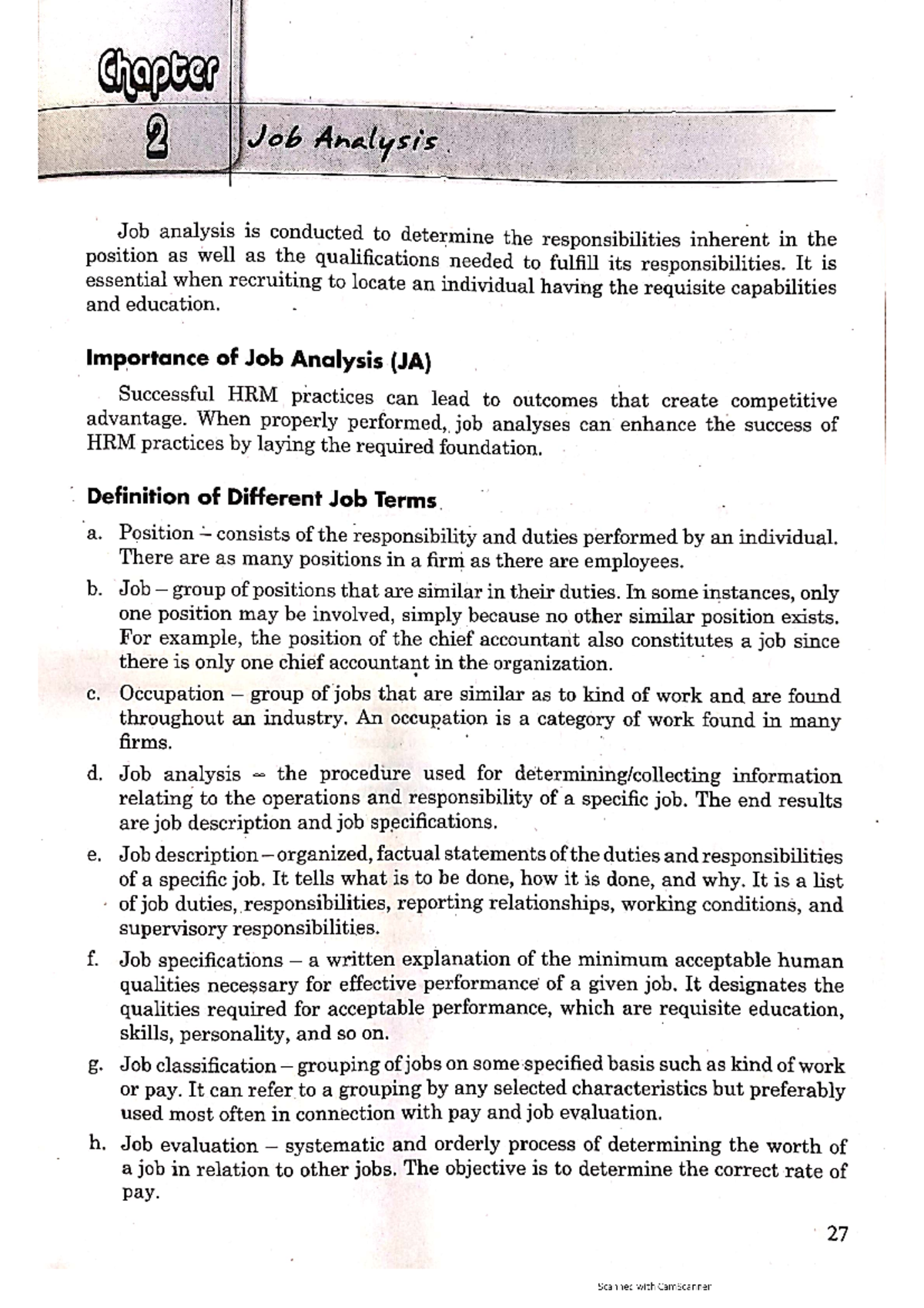 Chapter 2: Human Resource Development Management (HRDM) - Studocu