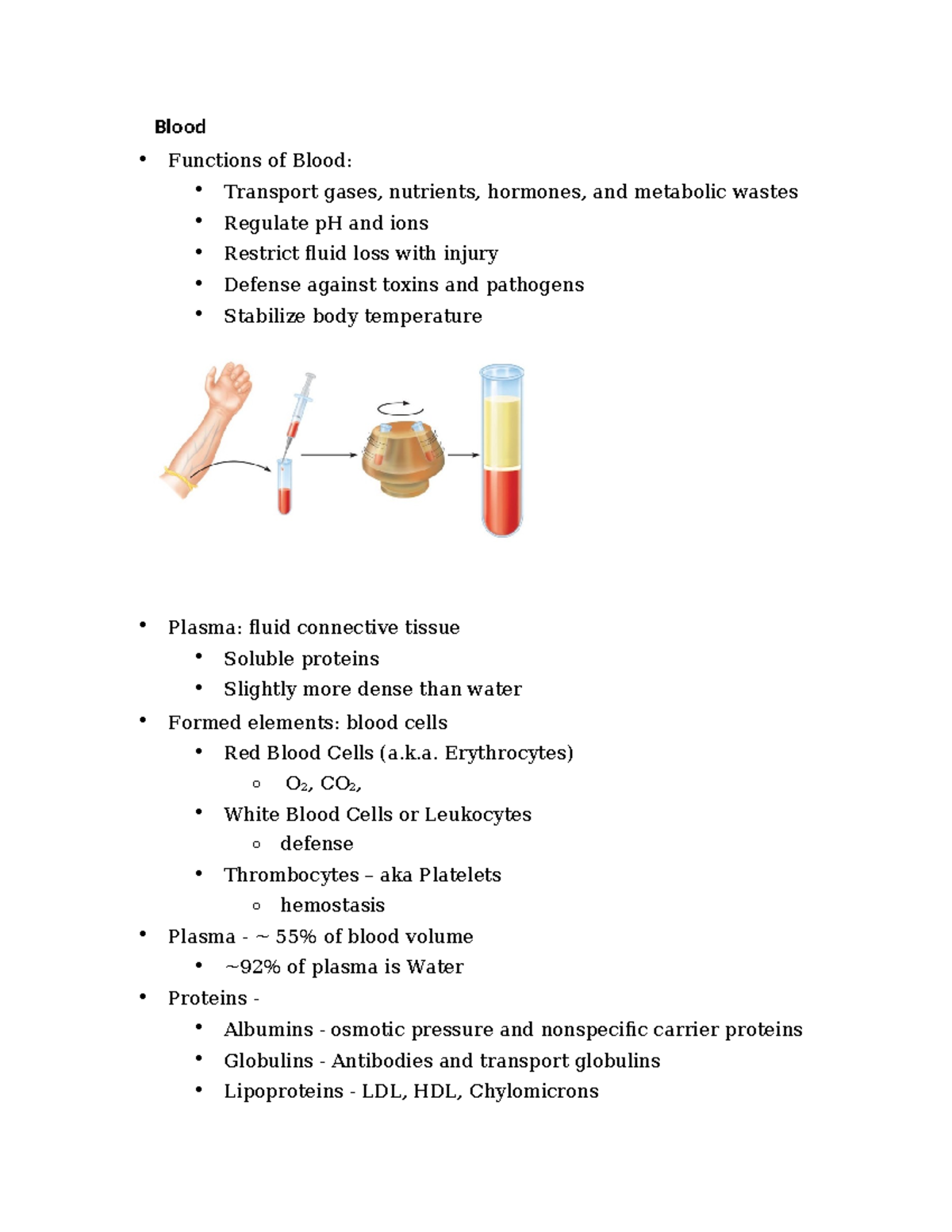 Blood Functions and Components: A Comprehensive Overview (BIO 101 ...