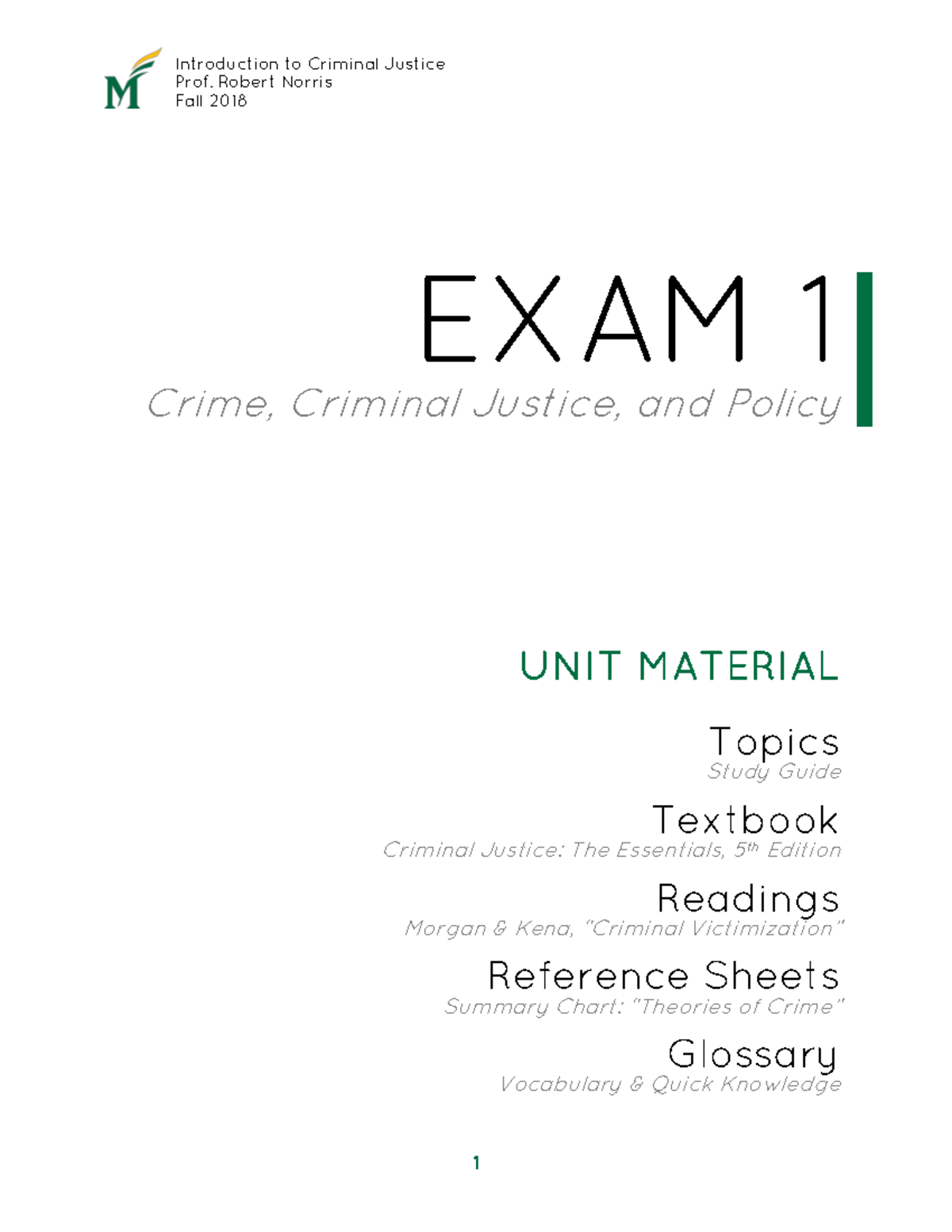 CRIM 101 Midterm Exam Study Guide: Key Concepts and Theories - Studocu