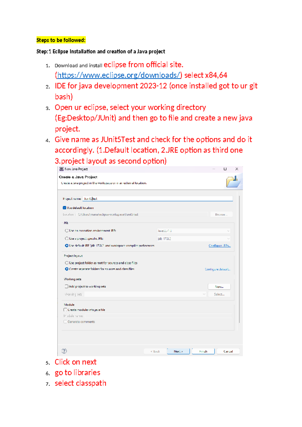 JUnit 5 Test Case Setup and Execution Guide for Program 7 - Studocu