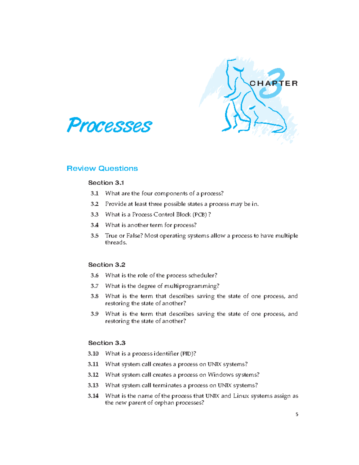Chapter 3 Processes Review Questions - CS 101 Study Guide - Studocu