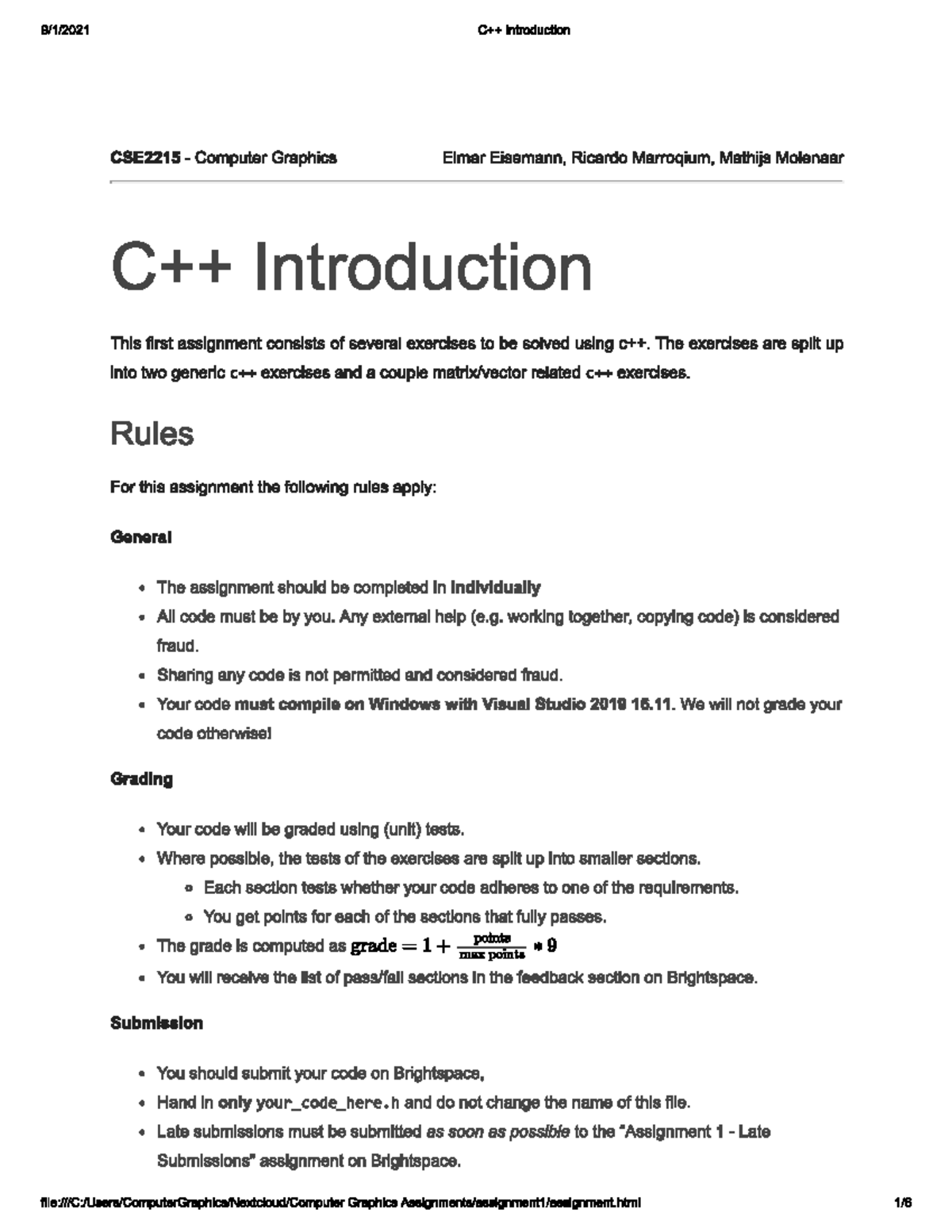 Assignment 1: Introduction to Electrical Engineering (EE) - Studeersnel