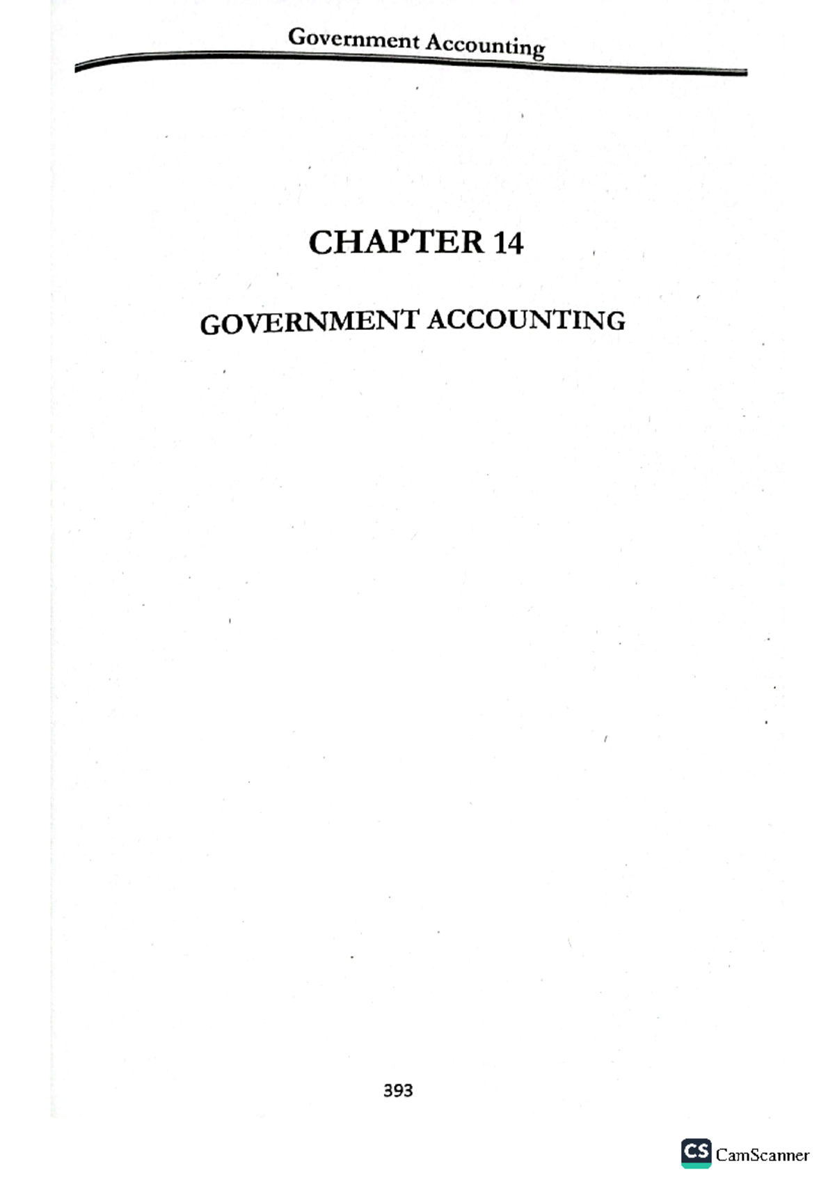 Chapter 14 - Governmental Accounting Insights and Key Concepts - Studocu