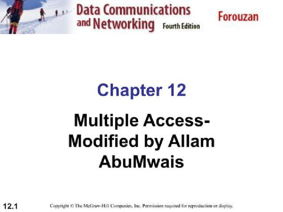 Data Communications - DCN Chapter 12: Data Link Control & ALOHA ...