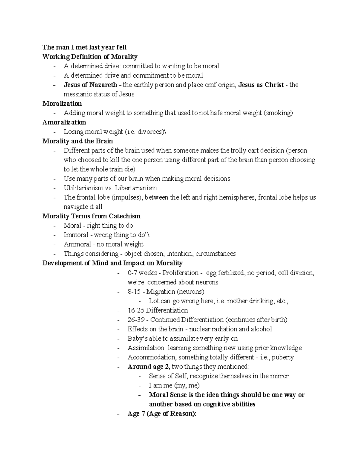 Morality Review: Key Concepts and Theories in Ethics (PHIL 101) - Studocu