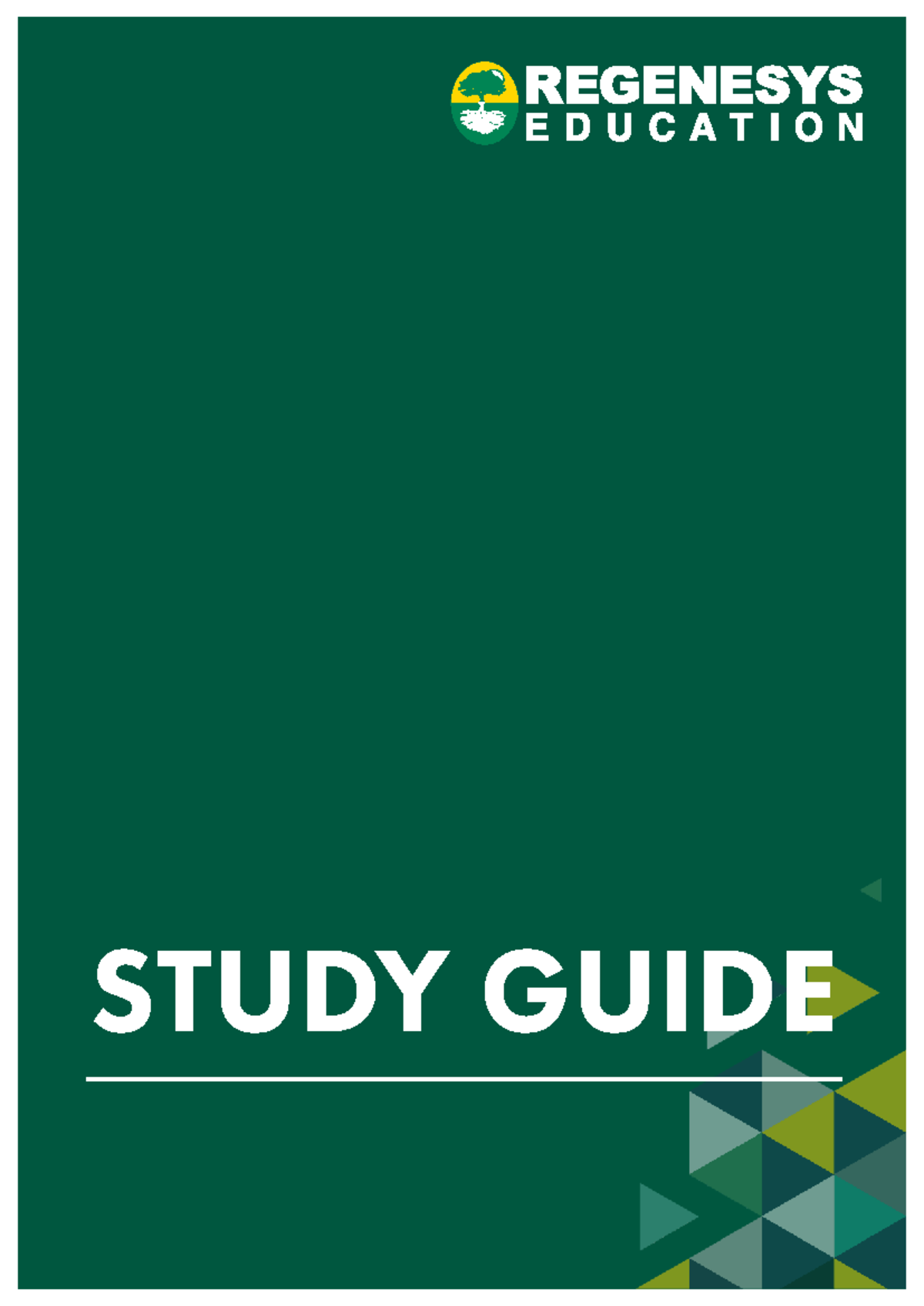 Bachelor of Education Study Guide - Studocu