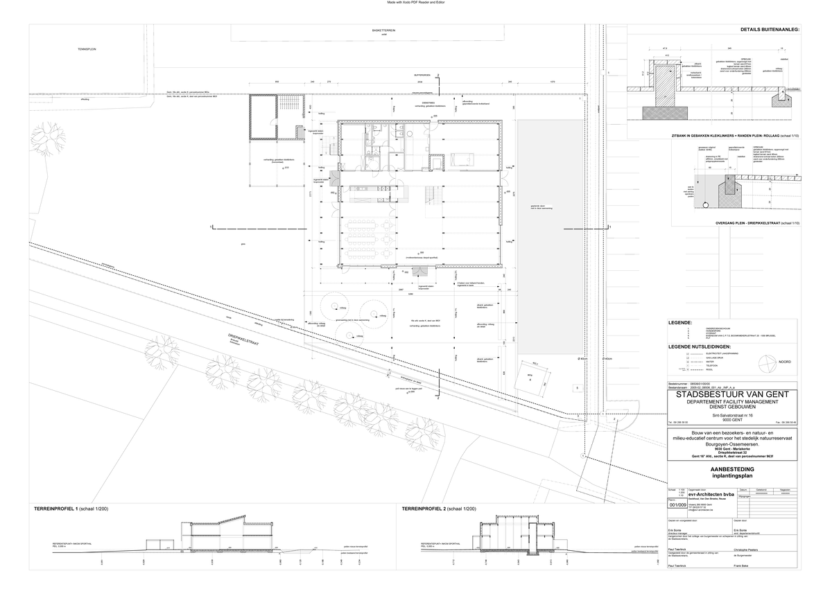 NME 001: Inplantingsplan voor Bezoekerscentrum Gent - Studocu
