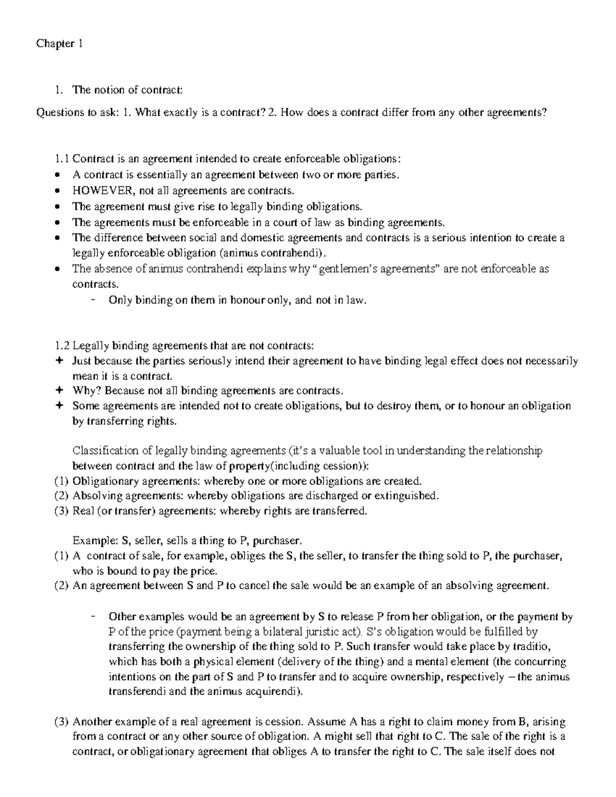 Contract Law: Understanding the Nature and Types of Contracts (LAW101 ...