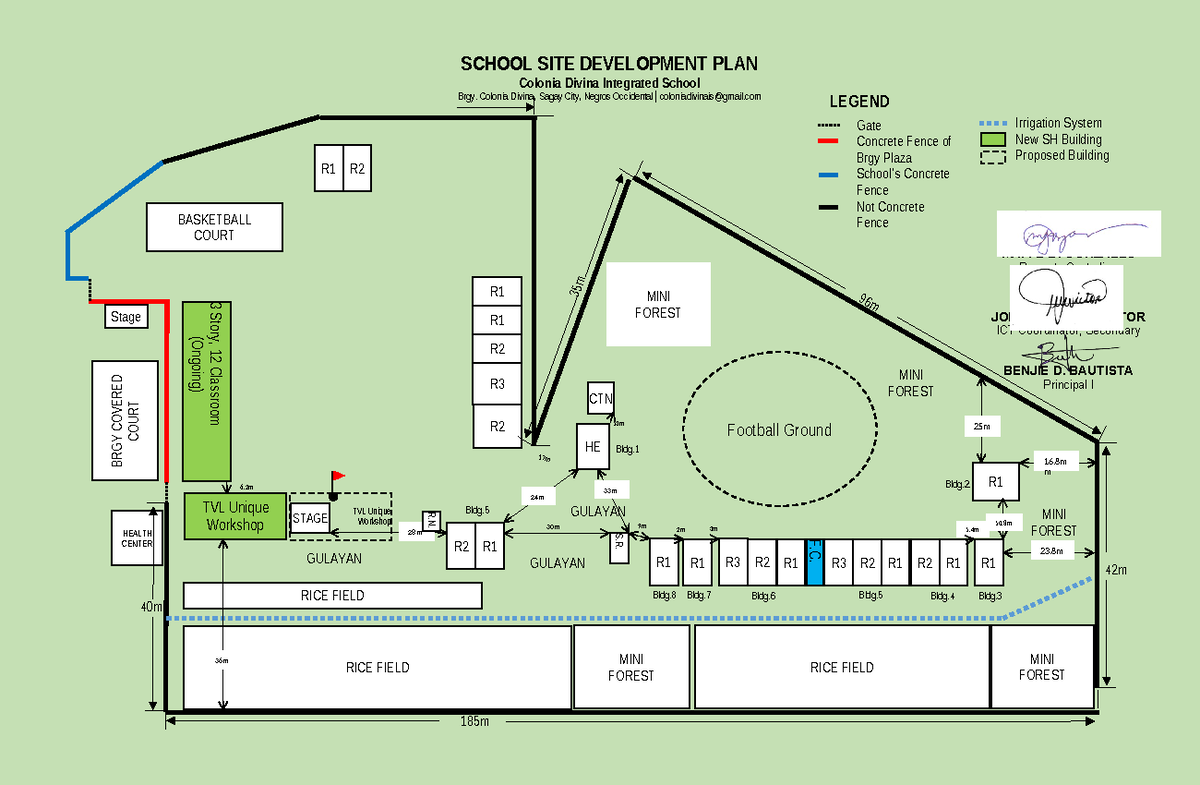 School Site Development Plan: Proposed Structures for Colonia Divina ...