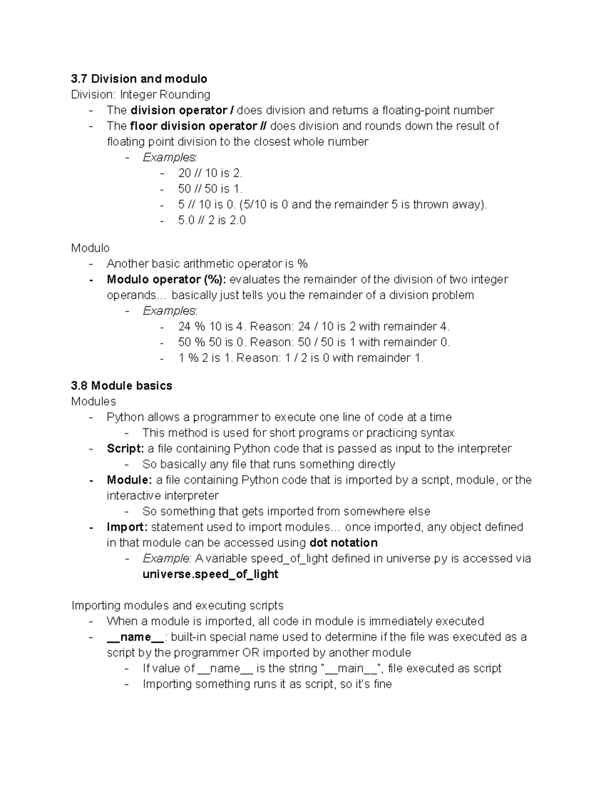 Sections 3.7 - 3.10 - 3 Division and modulo Division: Integer Rounding ...