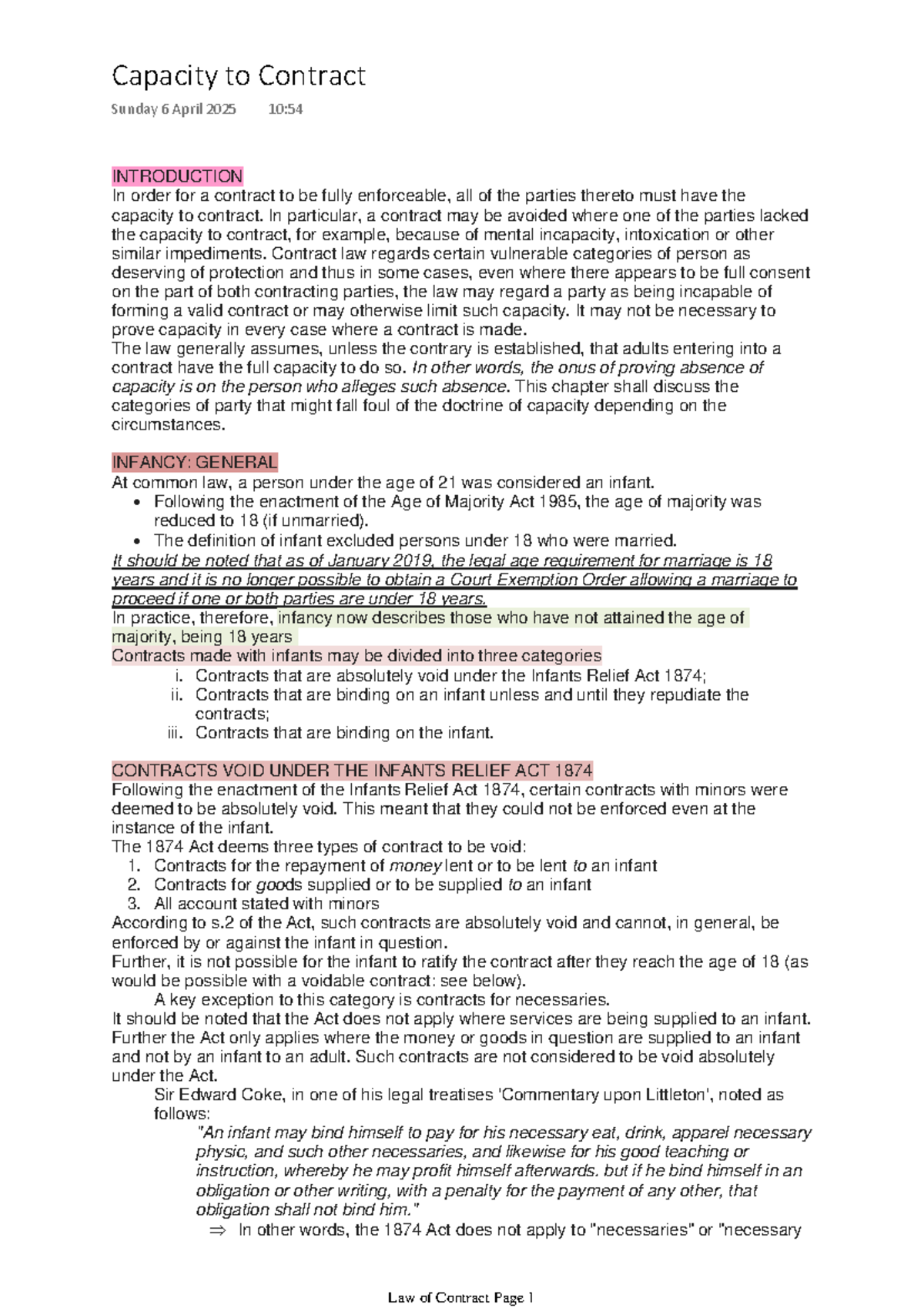 Capacity to contract: understanding legal implications and protections ...