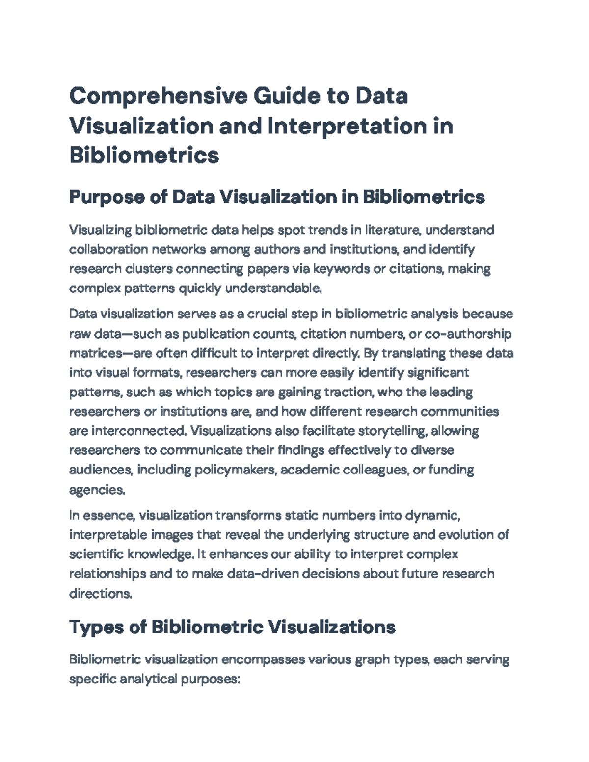 Comprehensive Guide to Data Visualization in Bibliometrics (R) - Studocu