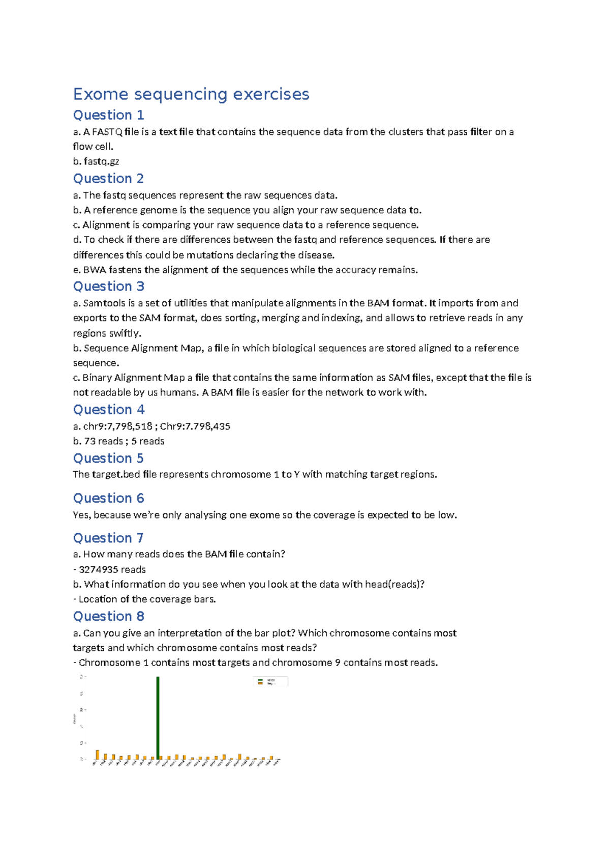 Exome Sequencing Exercises: Analysis and Interpretation Techniques ...