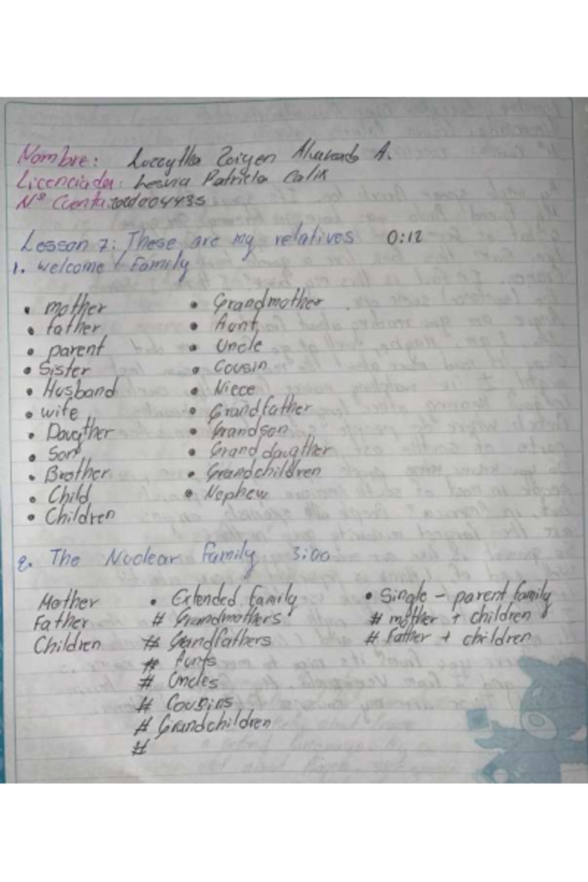 U2T3a26 Lesson 7: Understanding Family Relationships and Vocabulary ...