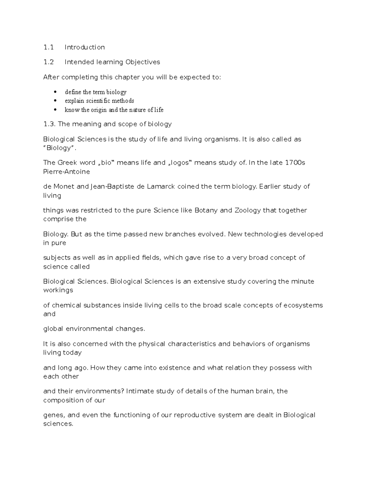1 - Summary of lecture notes - 1 Introduction 1 Intended learning ...