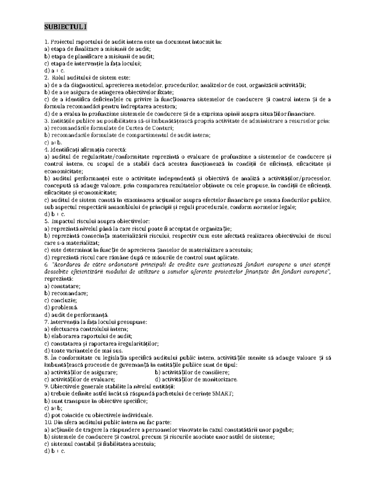Model subiect examen e217af6831bff54bf731904 e5598e37d - SUBIECTUL I ...