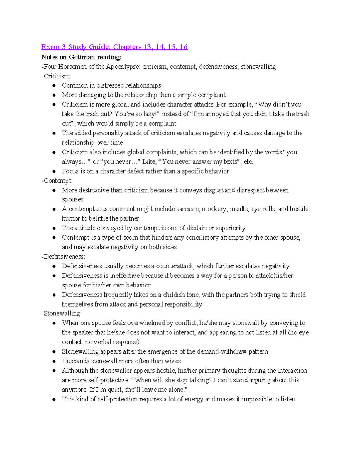 Exam 3 Study Guide: Key Concepts from Chapters 13-16 - Studocu